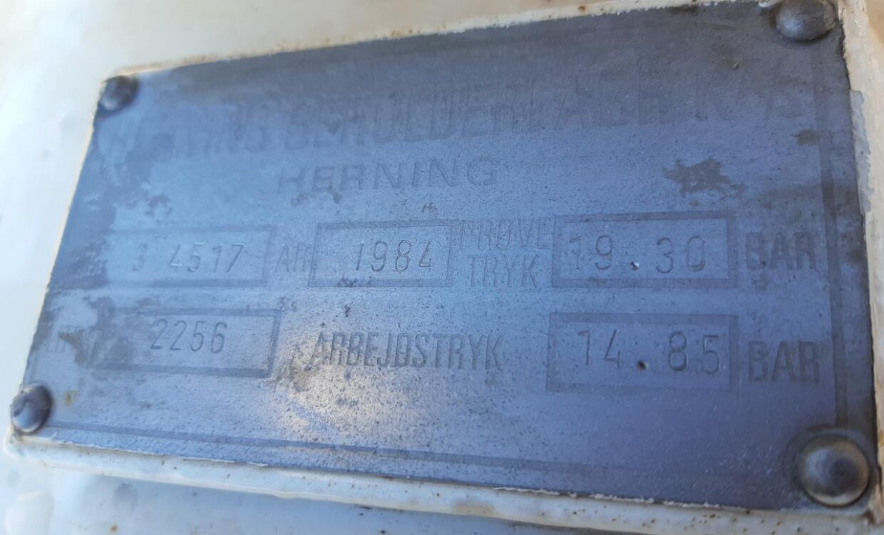 Oprema za đubrenje, Rezervoar za skladištenje Agrodan Ammoniaktank 1200 kg: slika 9