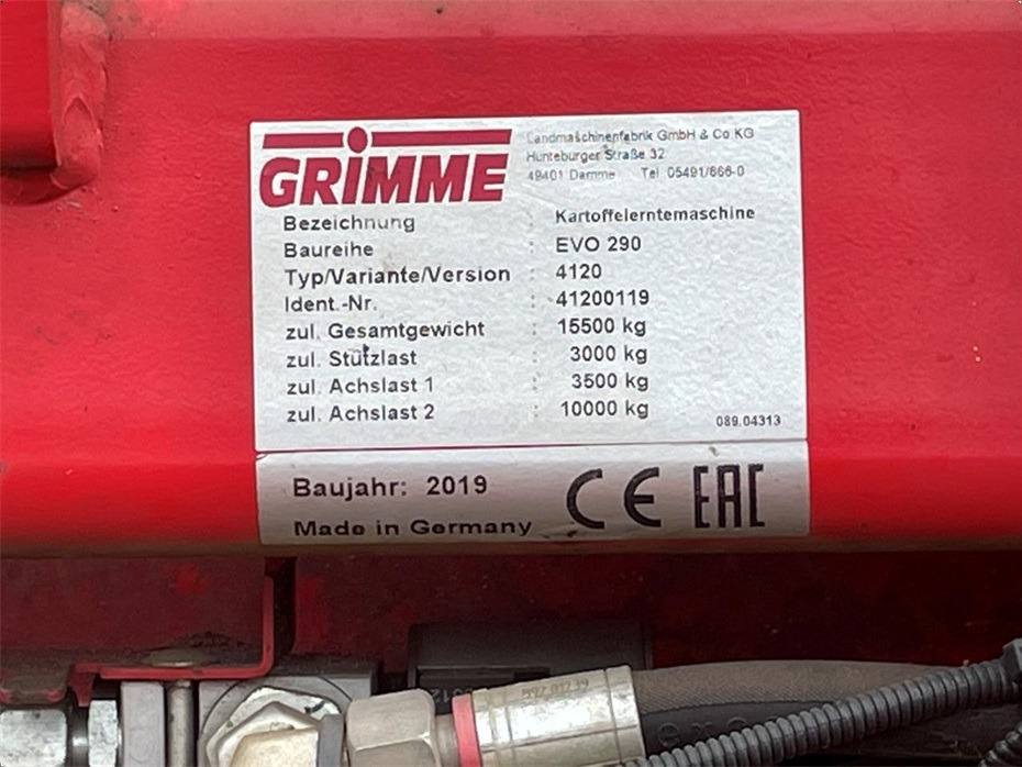 Kombajn za krompir Grimme
EVO 290 AirSep: slika 15