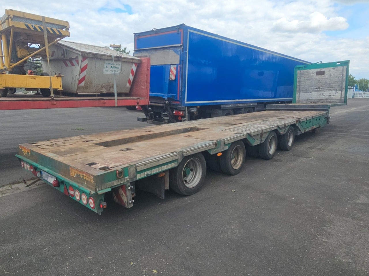 Meusburger MPG-4 Tieflader mit Radmulden 39.5t - Niska poluprikolica za prevoz: slika 1 Meusburger MPG-4 Tieflader mit Radmulden 39.5t - Niska poluprikolica za prevoz: slika 1
