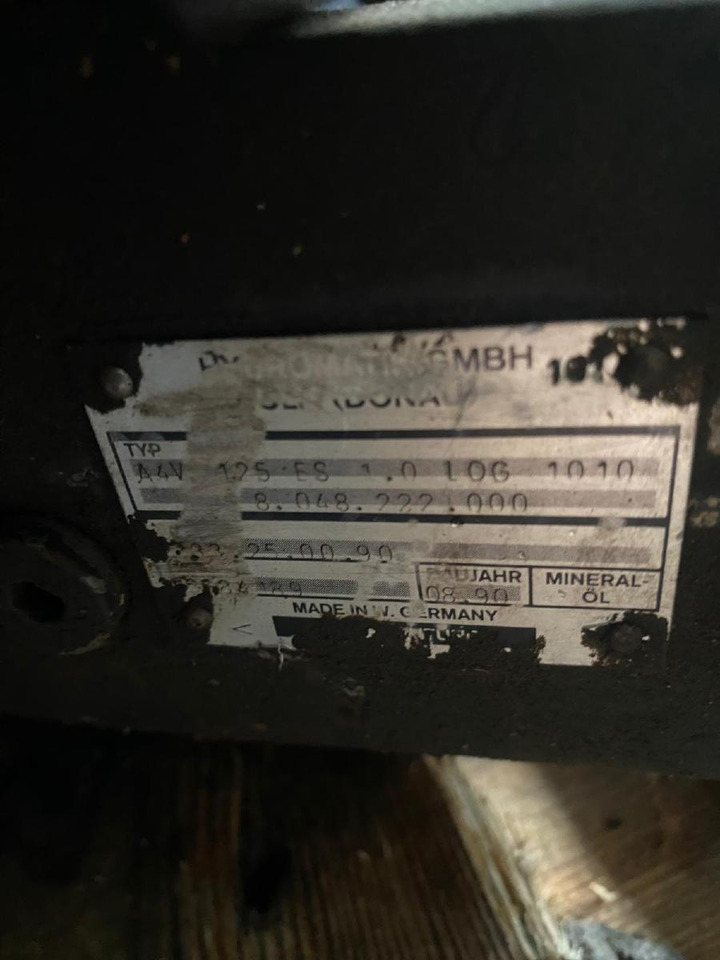 Hydromatik A4V56, A4V125 aus Kässbohrer PB 240D - Hidraulika za Korisno/ Posebno vozilo: slika 5 Hydromatik A4V56, A4V125 aus Kässbohrer PB 240D - Hidraulika za Korisno/ Posebno vozilo: slika 5