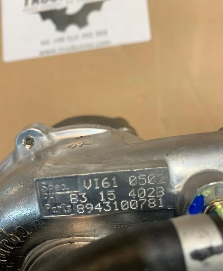 Nowa Turbosprężarka VI61 8943100781 Isuzu / Opel 1.5 TD 67 KM Co 8943100781 for car - Turbo za Automobil: slika 3 Nowa Turbosprężarka VI61 8943100781 Isuzu / Opel 1.5 TD 67 KM Co 8943100781 for car - Turbo za Automobil: slika 3