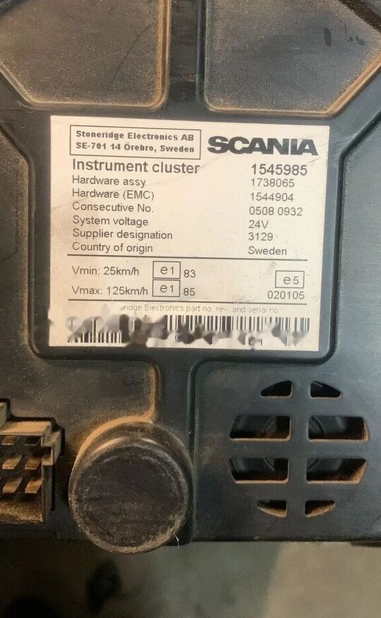 Scania Zegary Liczniki R 1545985 1738065 1544904 1545985 Scania truck - Komandna tabla za Kamion: slika 2 Scania Zegary Liczniki R 1545985 1738065 1544904 1545985 Scania truck - Komandna tabla za Kamion: slika 2