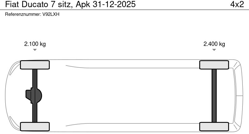 Fiat Ducato 7 sitz, Apk 31-12-2025 - Dostavno vozilo sa otvorenom sandukom, Dostavno vozilo sa duplom kabinom: slika 3 Fiat Ducato 7 sitz, Apk 31-12-2025 - Dostavno vozilo sa otvorenom sandukom, Dostavno vozilo sa duplom kabinom: slika 3