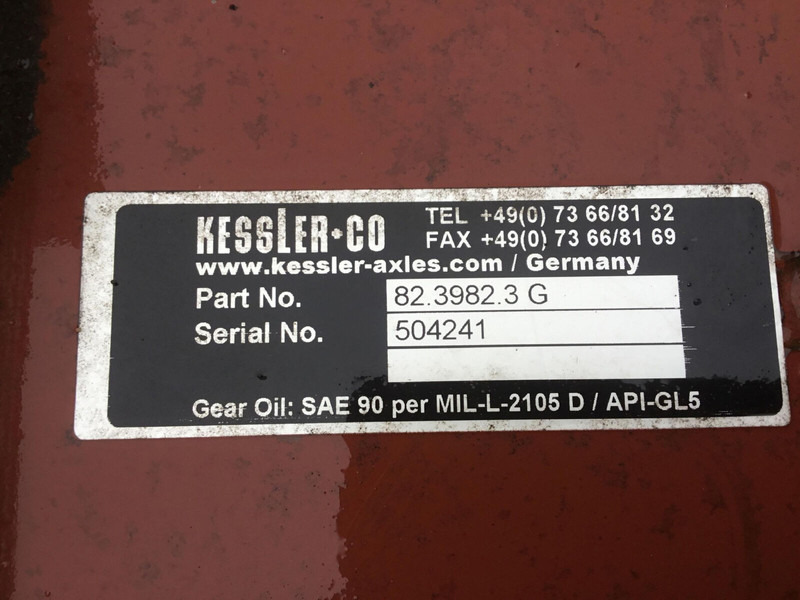 KESSLER axle 82.3982.3G - Zadnja osovina za Kran: slika 5 KESSLER axle 82.3982.3G - Zadnja osovina za Kran: slika 5