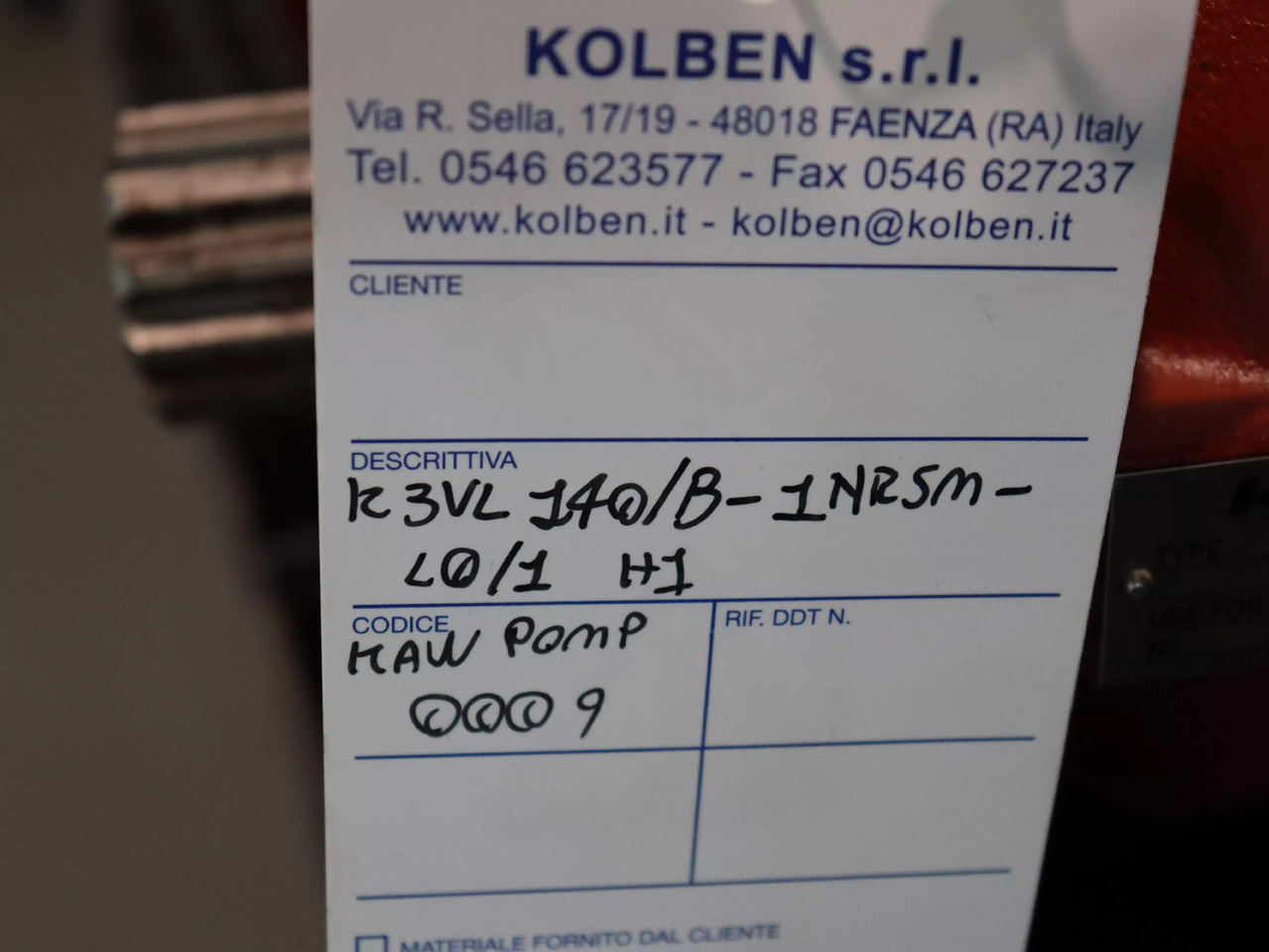 KAWASAKI K3VL140B-1NRSM-L01 H1 - Hidraulična pumpa za Građevinska mašina: slika 5 KAWASAKI K3VL140B-1NRSM-L01 H1 - Hidraulična pumpa za Građevinska mašina: slika 5