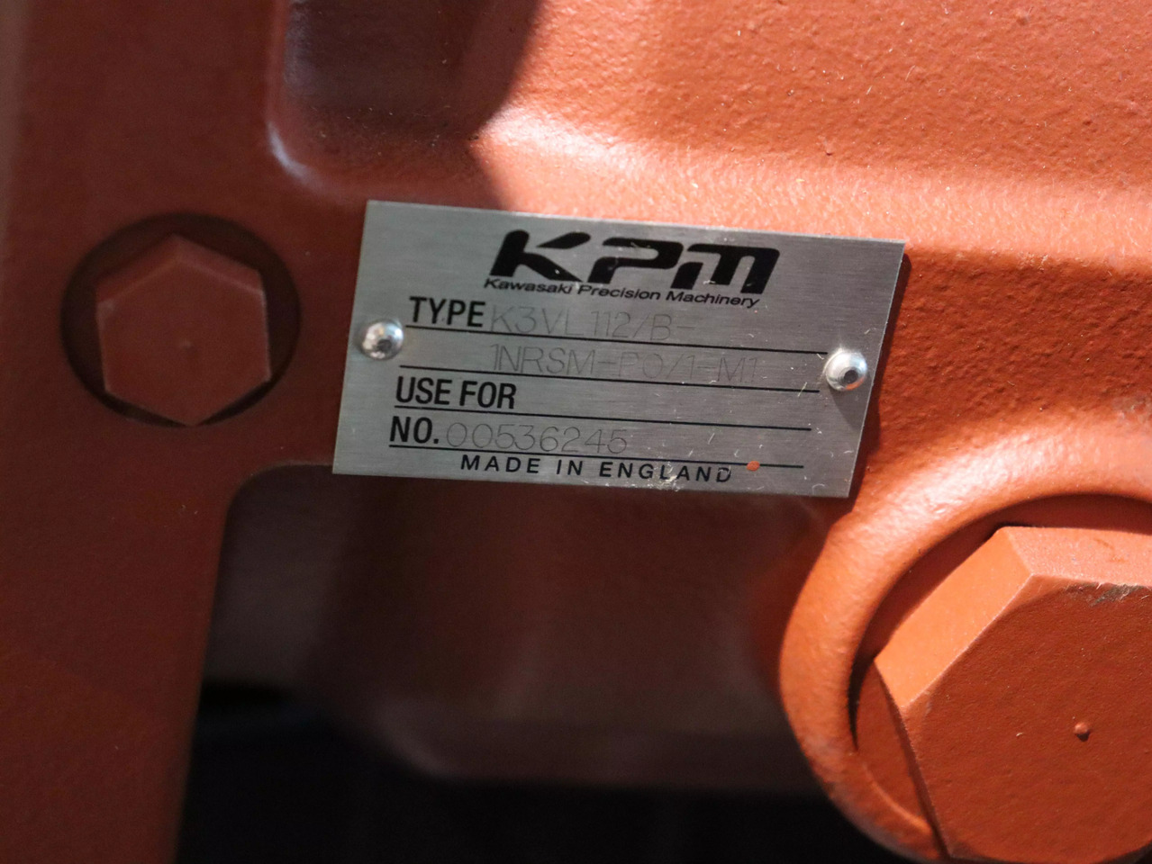 Kawasaki K3VL112 B 1NR5M-P0 1-M1 - Hidraulična pumpa za Oprema za rukovanje materijalima: slika 3 Kawasaki K3VL112 B 1NR5M-P0 1-M1 - Hidraulična pumpa za Oprema za rukovanje materijalima: slika 3