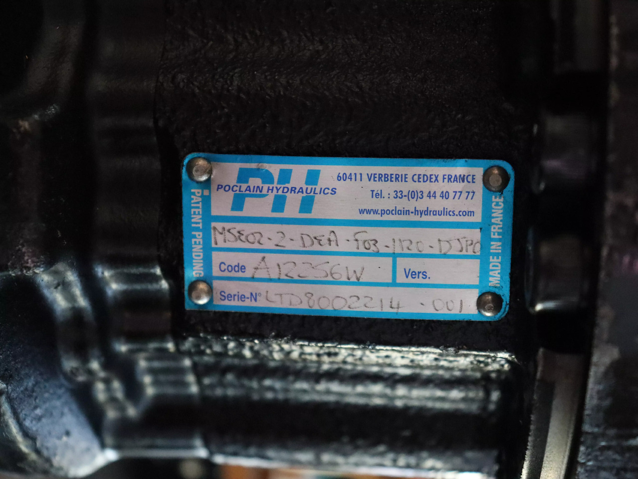 POCLAIN MSE02-2-DEA-F03-1120-DJP0 - Hidraulični motor za Građevinska mašina: slika 2 POCLAIN MSE02-2-DEA-F03-1120-DJP0 - Hidraulični motor za Građevinska mašina: slika 2