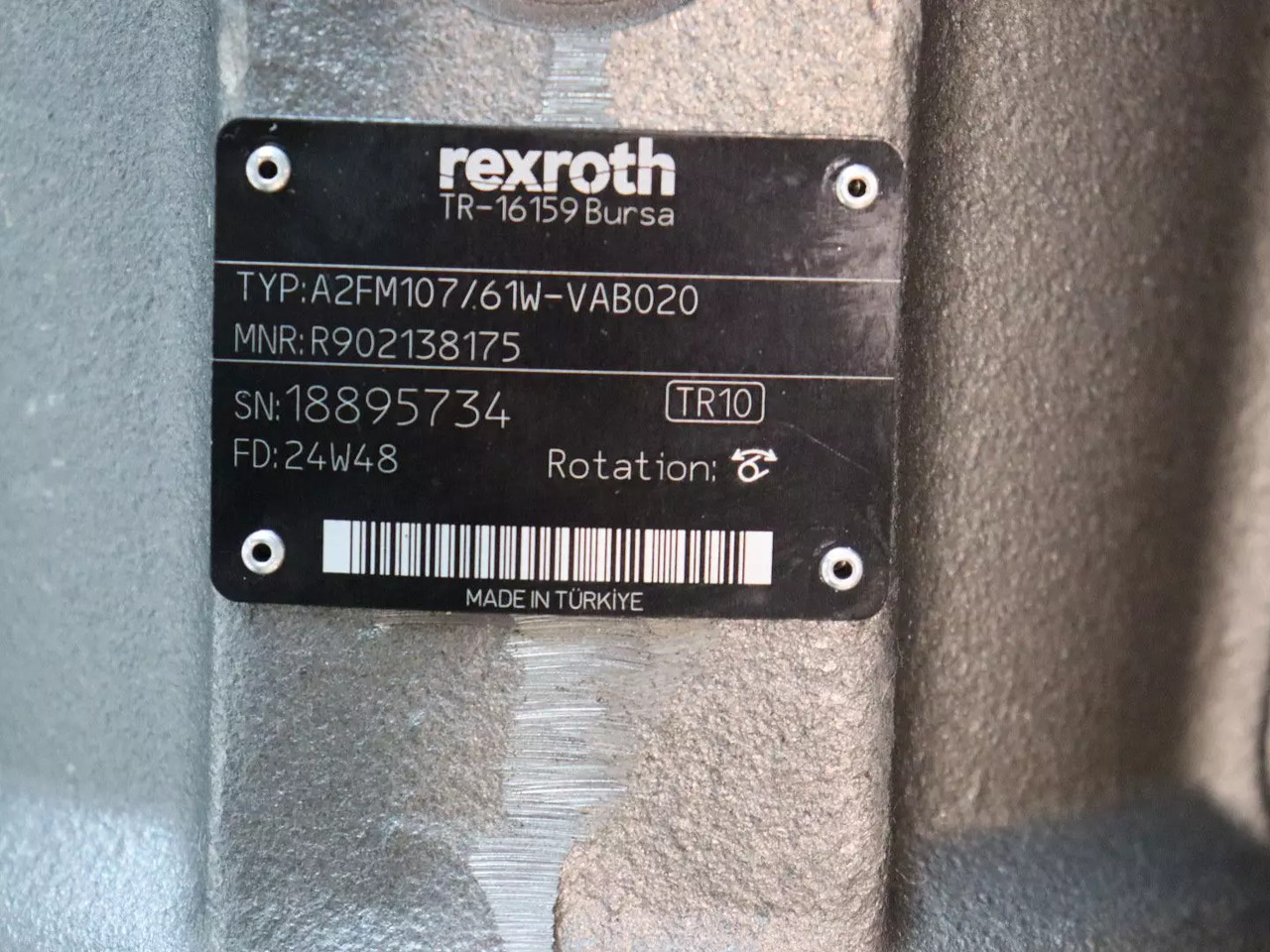 REXROTH A2FM107/61W-VAB020 - Hidraulični motor za Građevinska mašina: slika 5 REXROTH A2FM107/61W-VAB020 - Hidraulični motor za Građevinska mašina: slika 5