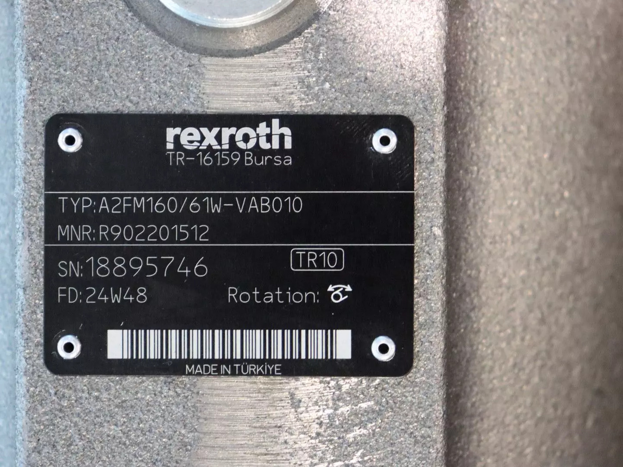 REXROTH A2FM160/61W-VAB010 - Hidraulični motor za Građevinska mašina: slika 3 REXROTH A2FM160/61W-VAB010 - Hidraulični motor za Građevinska mašina: slika 3