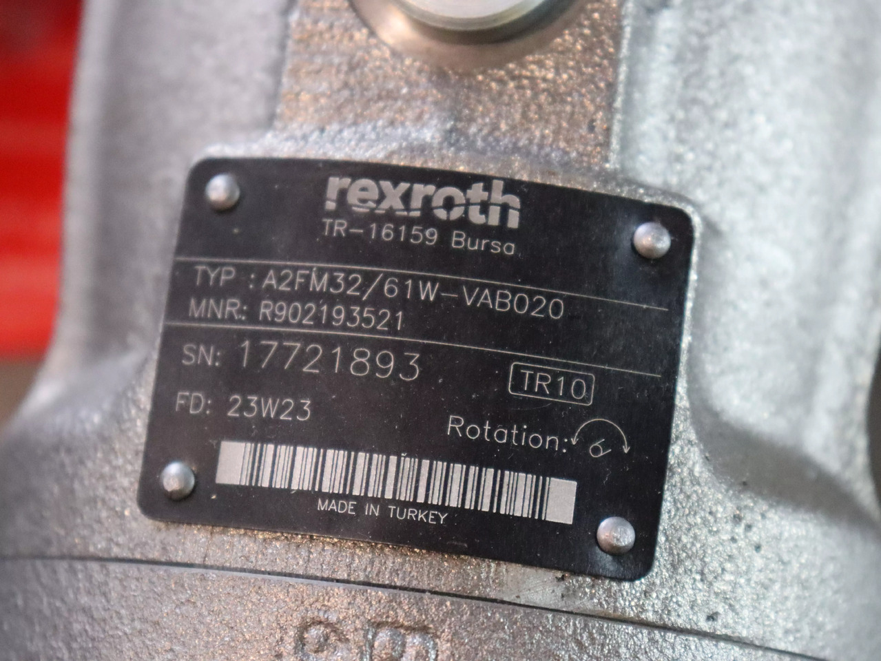 REXROTH A2FM63/61W-VAB020 - Hidraulični motor za Industrijska oprema: slika 4 REXROTH A2FM63/61W-VAB020 - Hidraulični motor za Industrijska oprema: slika 4