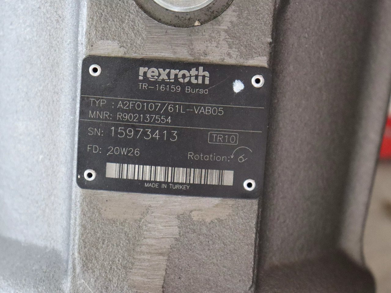 REXROTH A2FO107/61L-VAB05 - Hidraulična pumpa: slika 4 REXROTH A2FO107/61L-VAB05 - Hidraulična pumpa: slika 4