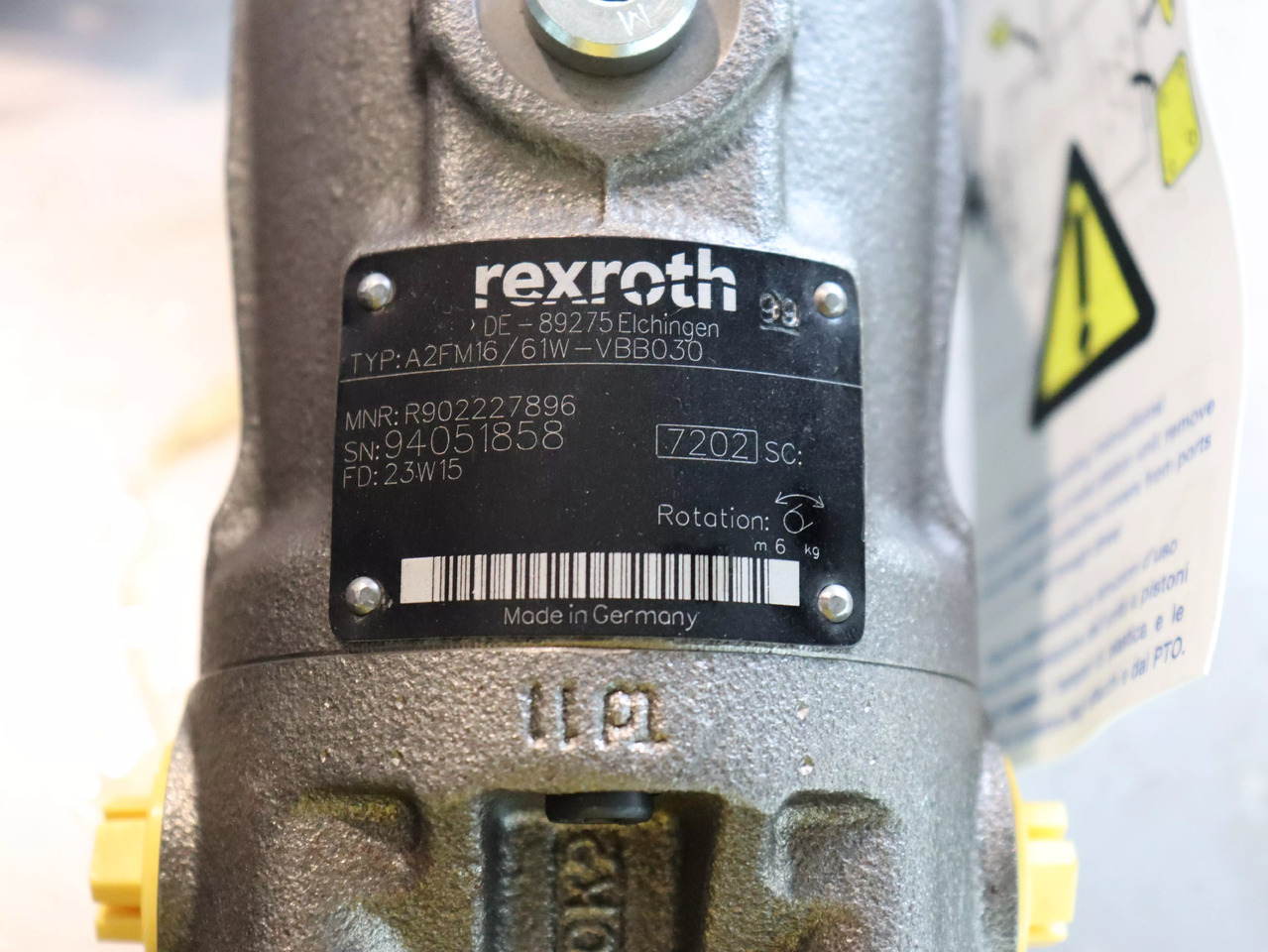 REXROTH A2FM16/61W-VBB030 - Rezervni deo za Građevinska mašina: slika 4 REXROTH A2FM16/61W-VBB030 - Rezervni deo za Građevinska mašina: slika 4