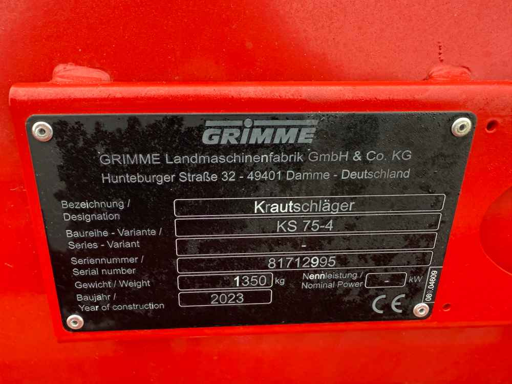 Grimme KS 75-4 - Kombajn: slika 2 Grimme KS 75-4 - Kombajn: slika 2