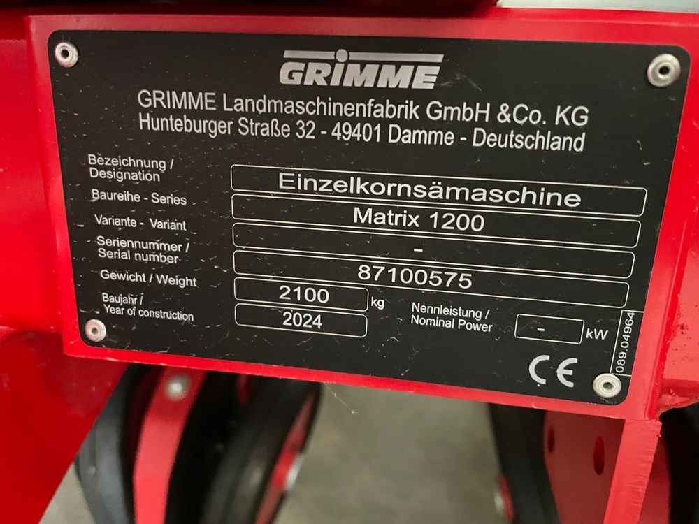 Grimme MATRIX 1200 - Sejalica: slika 2 Grimme MATRIX 1200 - Sejalica: slika 2