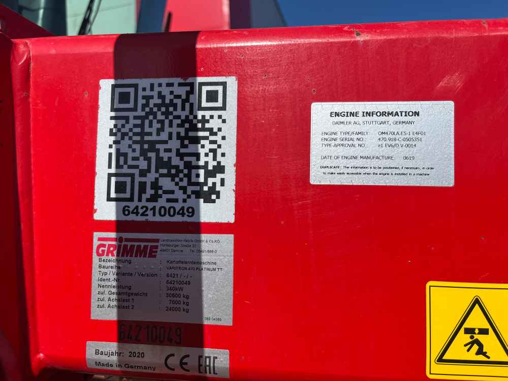 Kombajn Grimme VARITRON 470 PLATINUM TT: slika 15