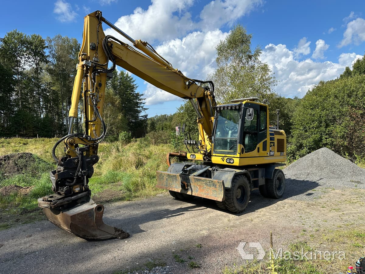 Hjulgrävare Komatsu PW160-10 med 3D maskinstyrning - Bager guseničar: slika 1 Hjulgrävare Komatsu PW160-10 med 3D maskinstyrning - Bager guseničar: slika 1