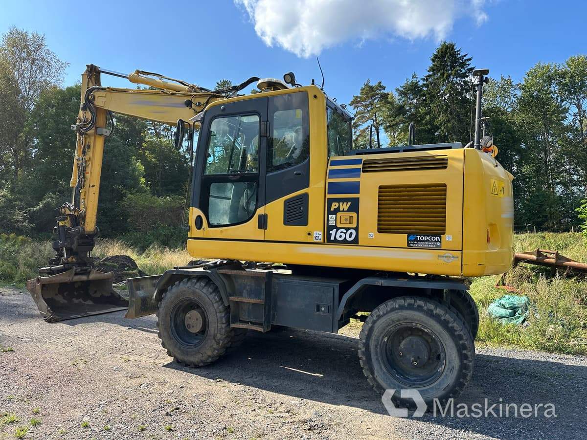 Hjulgrävare Komatsu PW160-10 med 3D maskinstyrning - Bager guseničar: slika 3 Hjulgrävare Komatsu PW160-10 med 3D maskinstyrning - Bager guseničar: slika 3