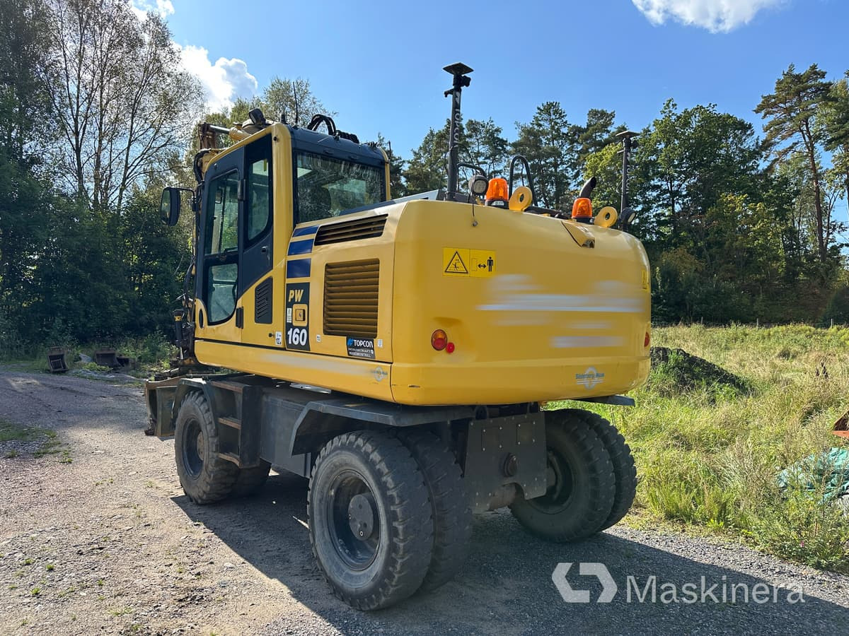 Hjulgrävare Komatsu PW160-10 med 3D maskinstyrning - Bager guseničar: slika 4 Hjulgrävare Komatsu PW160-10 med 3D maskinstyrning - Bager guseničar: slika 4
