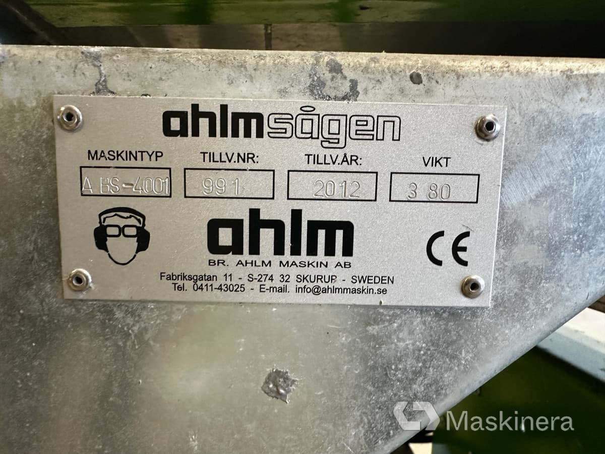 Såg Ahlm Sågen ABS 4001 - Mašina za obradu drveta: slika 5 Såg Ahlm Sågen ABS 4001 - Mašina za obradu drveta: slika 5
