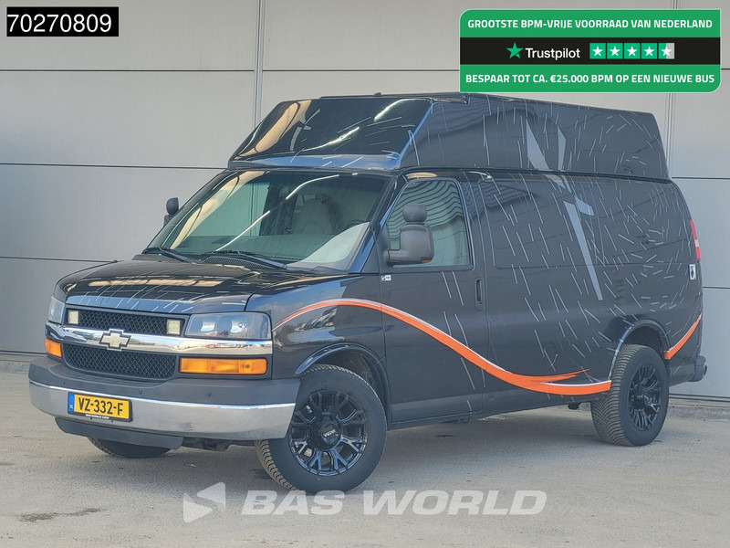 Chevrolet Chevy Van 6.0L V8 MARGE LPG Chevy Van Camper Basis APK 10-2025 GMC Savana 230V aansluiting Airco Camera Cruise 8m3 Airco Trekhaak Cruise c - Mali kombi: slika 1 Chevrolet Chevy Van 6.0L V8 MARGE LPG Chevy Van Camper Basis APK 10-2025 GMC Savana 230V aansluiting Airco Camera Cruise 8m3 Airco Trekhaak Cruise c - Mali kombi: slika 1