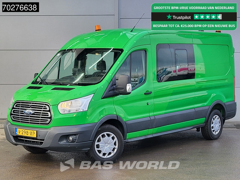 Furgon Ford Transit 130pk Dubbel Cabine L3H2 Trekhaak Navi Airco Cruise Camera Parkeersensoren Werkplaatsinrichting Euro6 DC Doka Mixto 7m3 Airco Du: slika 1