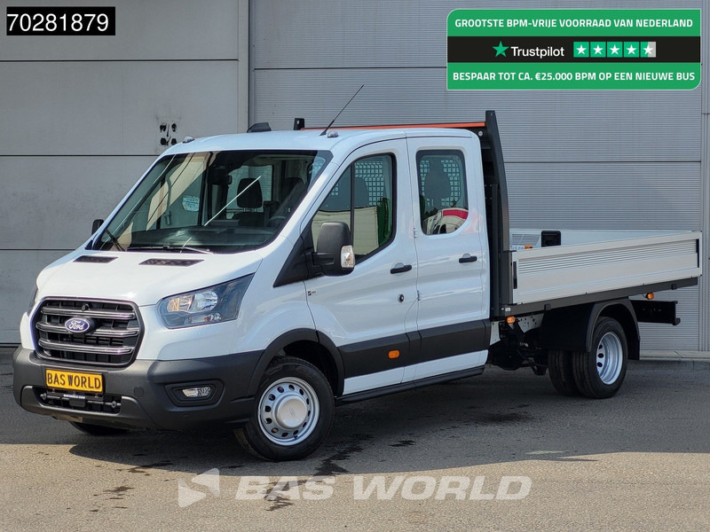 Ford Transit 170pk Automaat Dubbel Cabine 3500kg Trekhaak Open Laadbak Pritsche SYNC4 scherm CarPlay Camera Airco Trekhaak Cruise control - Dostavno vozilo sa otvorenom sandukom: slika 1 Ford Transit 170pk Automaat Dubbel Cabine 3500kg Trekhaak Open Laadbak Pritsche SYNC4 scherm CarPlay Camera Airco Trekhaak Cruise control - Dostavno vozilo sa otvorenom sandukom: slika 1