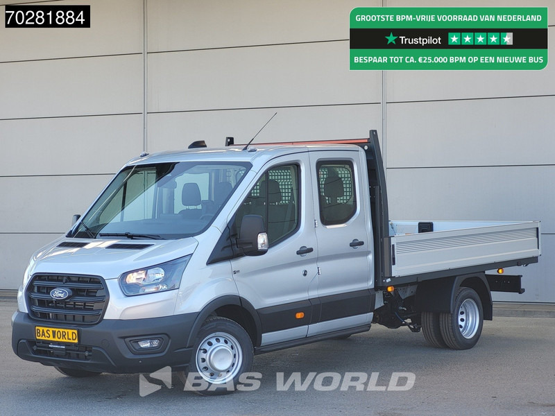 Ford Transit 170pk Automaat Dubbel Cabine 3500kg Trekhaak Open Laadbak Pritsche SYNC4 scherm CarPlay Camera Airco Trekhaak Cruise control - Dostavno vozilo sa otvorenom sandukom: slika 1 Ford Transit 170pk Automaat Dubbel Cabine 3500kg Trekhaak Open Laadbak Pritsche SYNC4 scherm CarPlay Camera Airco Trekhaak Cruise control - Dostavno vozilo sa otvorenom sandukom: slika 1