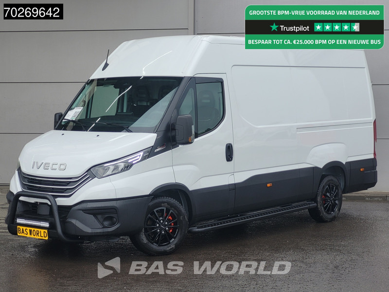 Iveco Daily 35S21 3.0L Automaat Black Edition 2025 model L2H2 Trekhaak Tacho ACC LED CarPlay Velgen Camera 12m3 Airco Trekhaak - Furgon: slika 1 Iveco Daily 35S21 3.0L Automaat Black Edition 2025 model L2H2 Trekhaak Tacho ACC LED CarPlay Velgen Camera 12m3 Airco Trekhaak - Furgon: slika 1