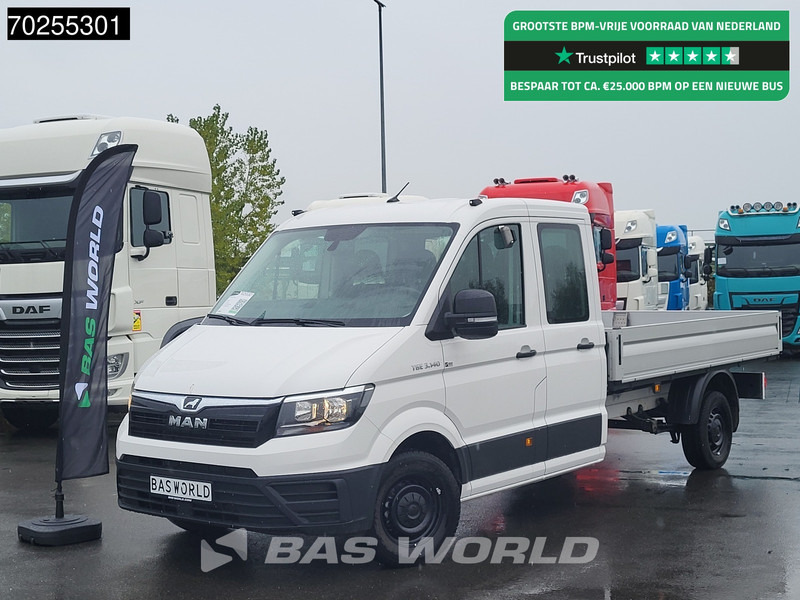 MAN TGE 3.140 Automaat Open Laadbak Trekhaak Airco Cruise Euro6 Pickup Pritsche Open Box Airco Trekhaak Cruise control - Dostavno vozilo sa otvorenom sandukom: slika 1 MAN TGE 3.140 Automaat Open Laadbak Trekhaak Airco Cruise Euro6 Pickup Pritsche Open Box Airco Trekhaak Cruise control - Dostavno vozilo sa otvorenom sandukom: slika 1