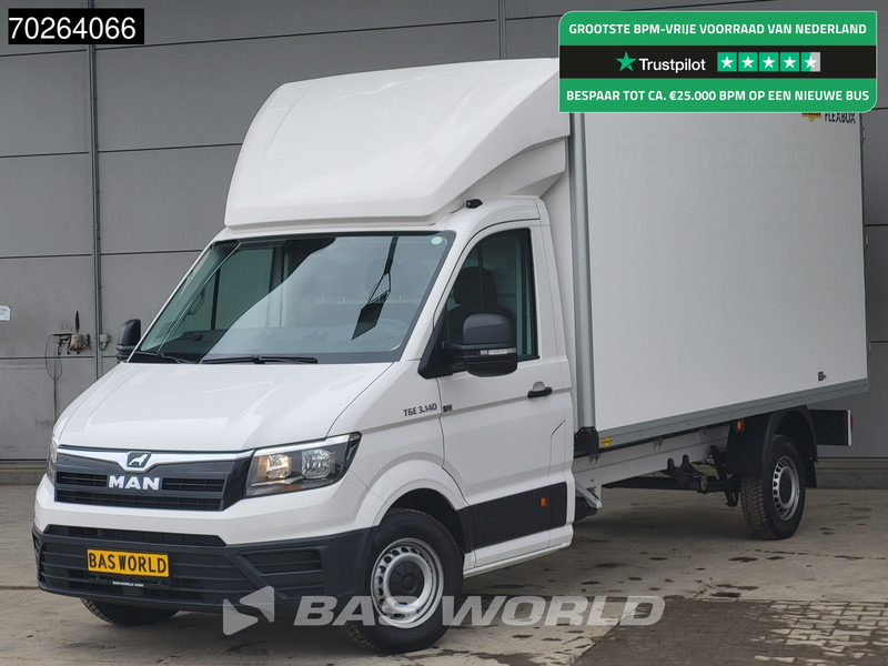 MAN TGE 3.140 Bakwagen met achterdeuren Nieuw!! Airco Meubelbak Koffer 17m3 Airco - Dostavno vozilo sa zatvorenim sandukom: slika 1 MAN TGE 3.140 Bakwagen met achterdeuren Nieuw!! Airco Meubelbak Koffer 17m3 Airco - Dostavno vozilo sa zatvorenim sandukom: slika 1