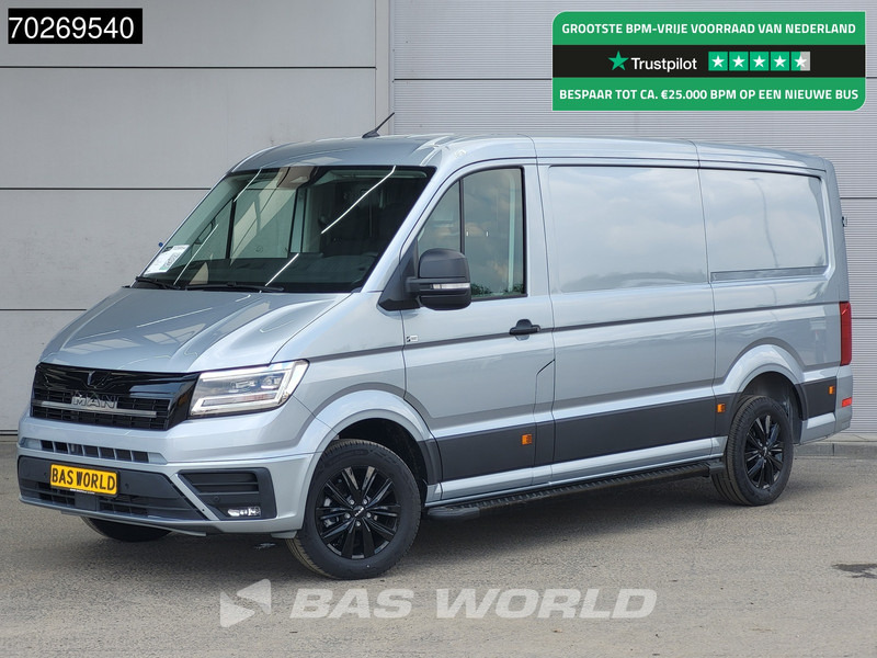 MAN TGE 3.180 Automaat 2025 Black Edition model Facelift L3H2 Navi CarPlay Camera L2H1 10m3 Airco Cruise control - Furgon: slika 1 MAN TGE 3.180 Automaat 2025 Black Edition model Facelift L3H2 Navi CarPlay Camera L2H1 10m3 Airco Cruise control - Furgon: slika 1