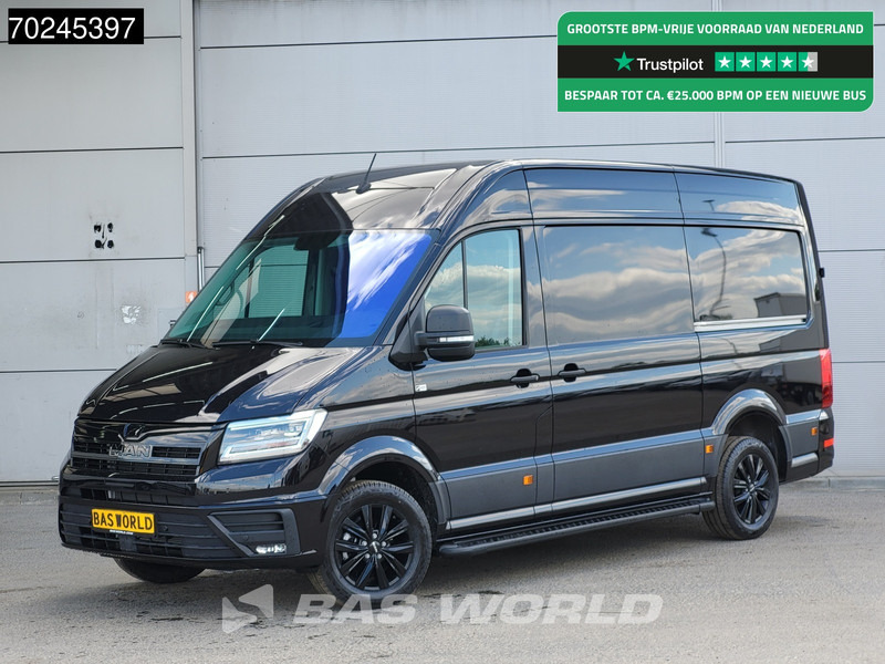 MAN TGE 3.180 Automaat Black Edition Dubbele Schuifdeur L3H3 Camera CarPlay LED Velgen L2H2 11m3 Airco Cruise control - Furgon: slika 1 MAN TGE 3.180 Automaat Black Edition Dubbele Schuifdeur L3H3 Camera CarPlay LED Velgen L2H2 11m3 Airco Cruise control - Furgon: slika 1