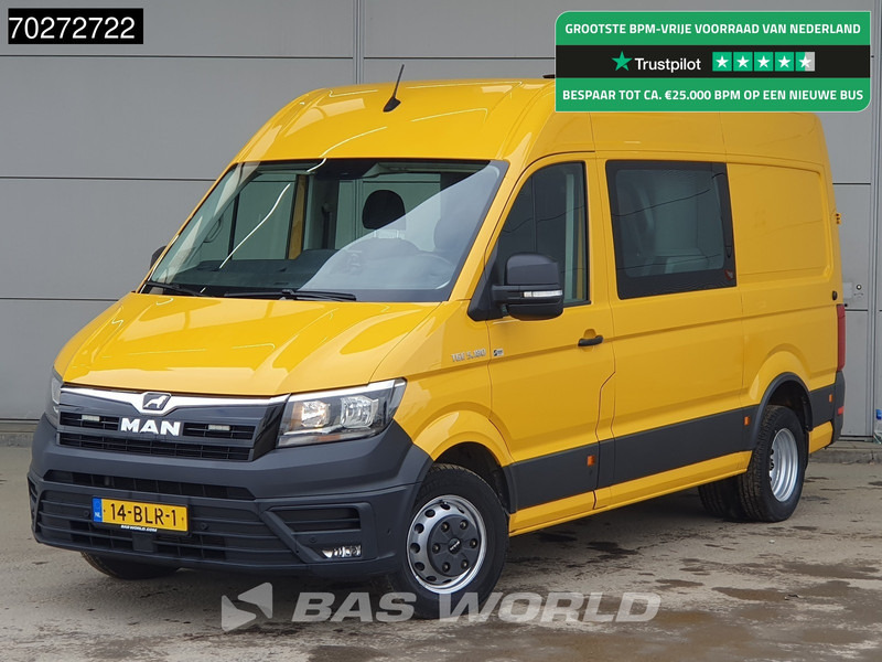 MAN TGE 5.180 Automaat Dubbel Cabine Dubbellucht Werkplaatsinrichting Trekhaak Omvormer Camera Parkeersensoren Airco Cruise L2H2 8m3 Airco Dub - Furgon: slika 1 MAN TGE 5.180 Automaat Dubbel Cabine Dubbellucht Werkplaatsinrichting Trekhaak Omvormer Camera Parkeersensoren Airco Cruise L2H2 8m3 Airco Dub - Furgon: slika 1