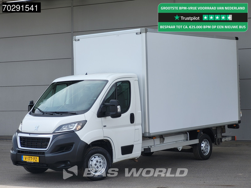 Peugeot Boxer 130PK Bakwagen Laadklep Dhollandia Lat om lat Airco Koffer Meubelbak 20m3 Airco - Dostavno vozilo sa zatvorenim sandukom: slika 1 Peugeot Boxer 130PK Bakwagen Laadklep Dhollandia Lat om lat Airco Koffer Meubelbak 20m3 Airco - Dostavno vozilo sa zatvorenim sandukom: slika 1
