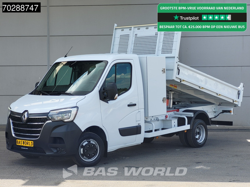 Renault Master 130pk Kipper met Kist Dubbellucht 3,5t Trekhaak LED Airco Cruise Euro6 Kieper Tipper Benne 2m3 Airco Trekhaak Cruise control - Dostavno vozilo istovarivač: slika 1 Renault Master 130pk Kipper met Kist Dubbellucht 3,5t Trekhaak LED Airco Cruise Euro6 Kieper Tipper Benne 2m3 Airco Trekhaak Cruise control - Dostavno vozilo istovarivač: slika 1