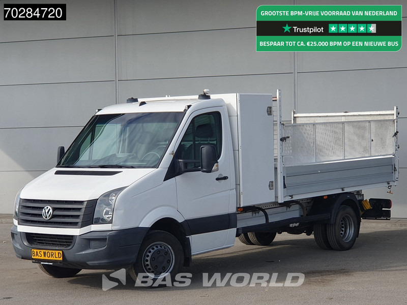 Volkswagen Crafter 136pk Open Laadbak met Kist Dubbellucht 3,5t Trekhaak Airco Euro6 Tipper Benne Kieper Airco Trekhaak - Dostavno vozilo sa otvorenom sandukom: slika 1 Volkswagen Crafter 136pk Open Laadbak met Kist Dubbellucht 3,5t Trekhaak Airco Euro6 Tipper Benne Kieper Airco Trekhaak - Dostavno vozilo sa otvorenom sandukom: slika 1