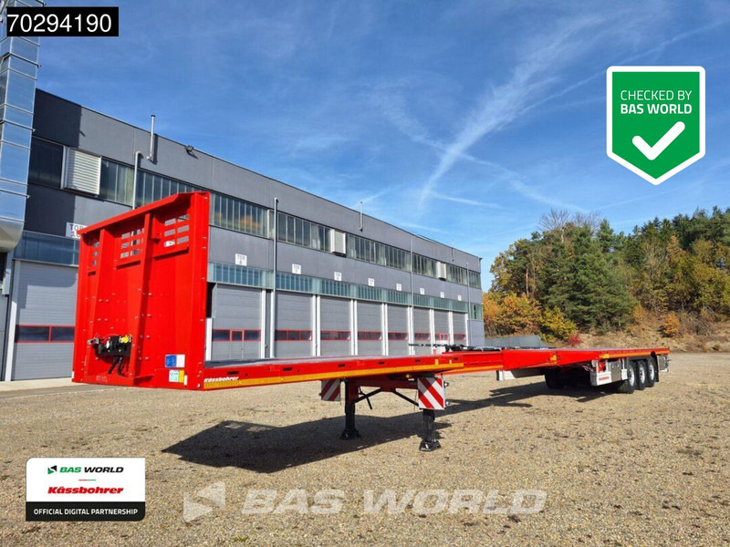 Kässbohrer Extendable (6 900 mm platform extension) 3 axles NEW! 3 axle maxima HD platform - Poluprikolica sa ceradom: slika 1 Kässbohrer Extendable (6 900 mm platform extension) 3 axles NEW! 3 axle maxima HD platform - Poluprikolica sa ceradom: slika 1