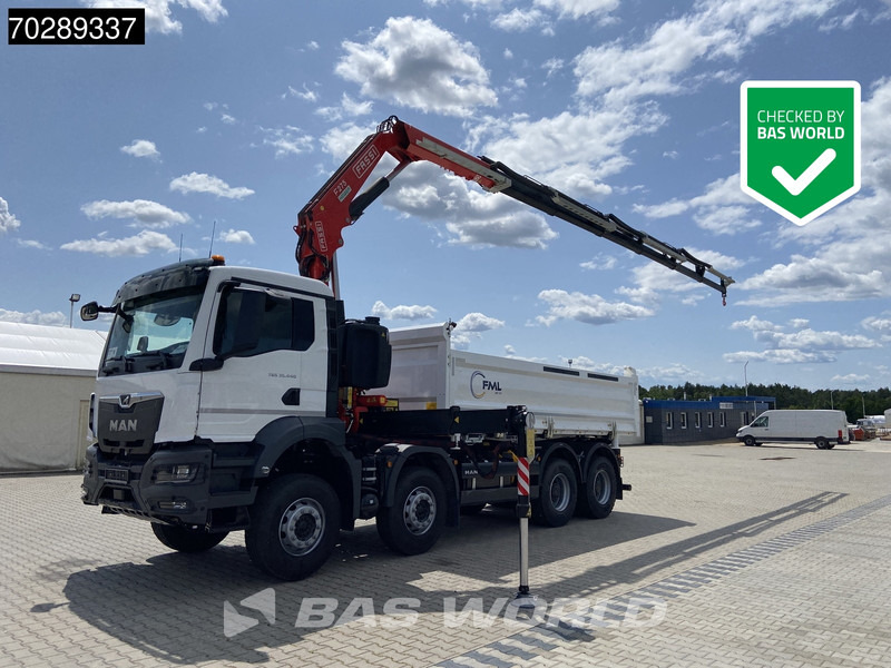 MAN TGS 35.440 8X4 NEW! Fassi F275.026 Kran Crane 13m3 3-Sided Tipper Big-Axle Euro 6 - Istovarivač, Kamion sa dizalicom: slika 1 MAN TGS 35.440 8X4 NEW! Fassi F275.026 Kran Crane 13m3 3-Sided Tipper Big-Axle Euro 6 - Istovarivač, Kamion sa dizalicom: slika 1