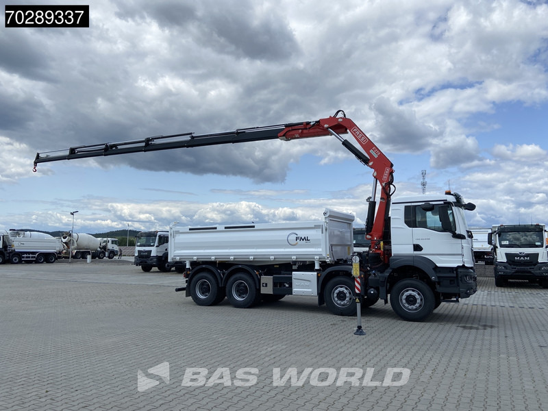MAN TGS 35.440 8X4 NEW! Fassi F275.026 Kran Crane 13m3 3-Sided Tipper Big-Axle Euro 6 - Istovarivač, Kamion sa dizalicom: slika 3 MAN TGS 35.440 8X4 NEW! Fassi F275.026 Kran Crane 13m3 3-Sided Tipper Big-Axle Euro 6 - Istovarivač, Kamion sa dizalicom: slika 3
