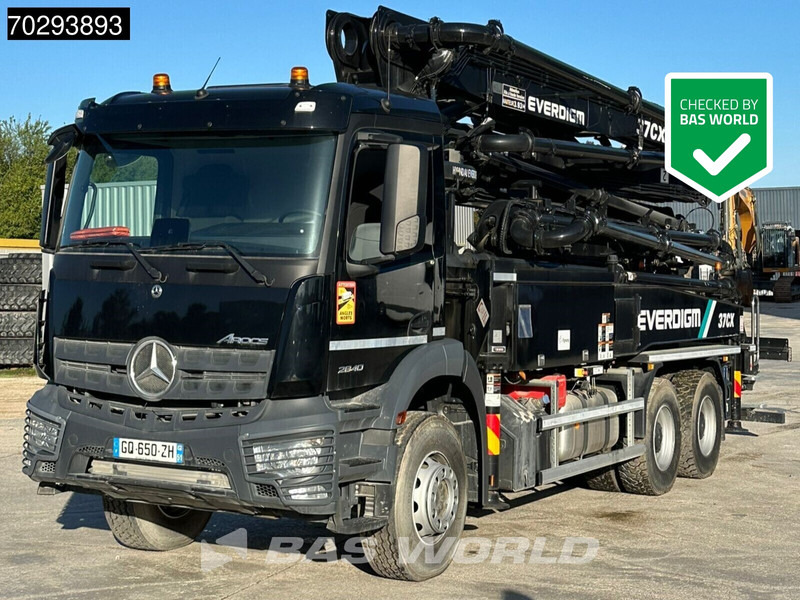 Mercedes-Benz Arocs 2840 Arocs 6X4 Unused! Everdigm 37CX-5 concrete pump Steel Suspension Automatic Euro 6 - Auto pumpa za beton: slika 1 Mercedes-Benz Arocs 2840 Arocs 6X4 Unused! Everdigm 37CX-5 concrete pump Steel Suspension Automatic Euro 6 - Auto pumpa za beton: slika 1