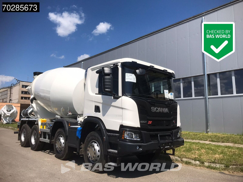 Scania P420 XT 8X4 NEW! 10m3 FML Mixer Automatic Steel suspension Big-Axle Euro 6 - Mikser za beton: slika 1 Scania P420 XT 8X4 NEW! 10m3 FML Mixer Automatic Steel suspension Big-Axle Euro 6 - Mikser za beton: slika 1