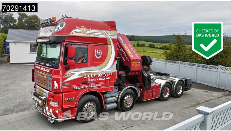DAF XF105.510 XF 8X4 Palfinger PK150.002 Kran Crane Winch Fifth Wheel Big-Axle Euro 5 - Tegljač: slika 1 DAF XF105.510 XF 8X4 Palfinger PK150.002 Kran Crane Winch Fifth Wheel Big-Axle Euro 5 - Tegljač: slika 1