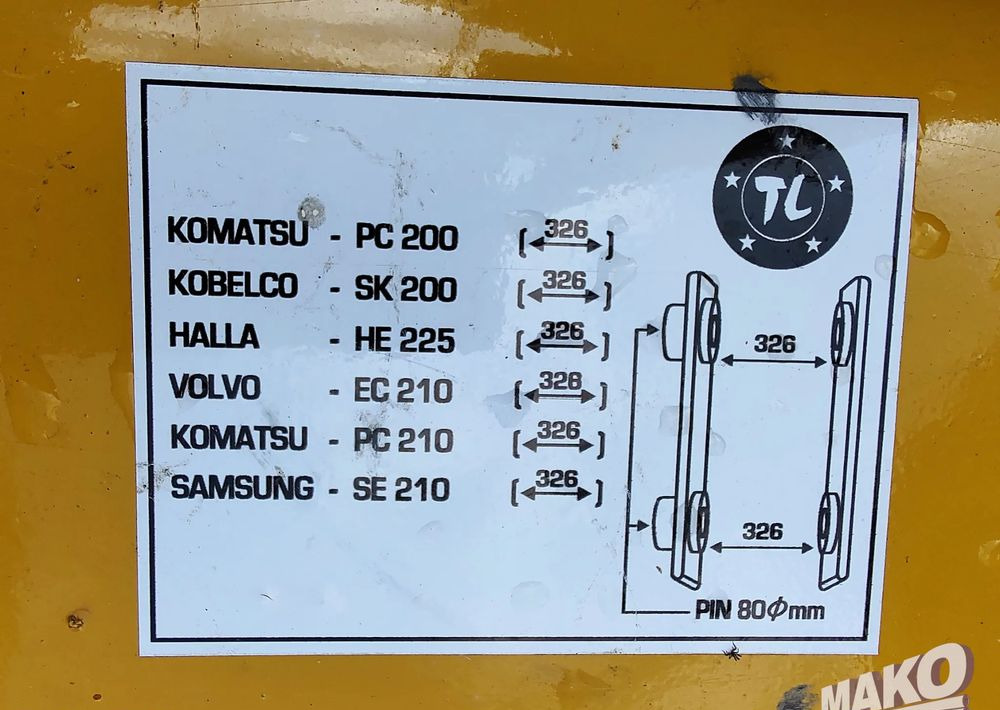 Nowa łyżka TL 107cm do koparki Miller fi 80 - Dodatak za Građevinska mašina: slika 5 Nowa łyżka TL 107cm do koparki Miller fi 80 - Dodatak za Građevinska mašina: slika 5