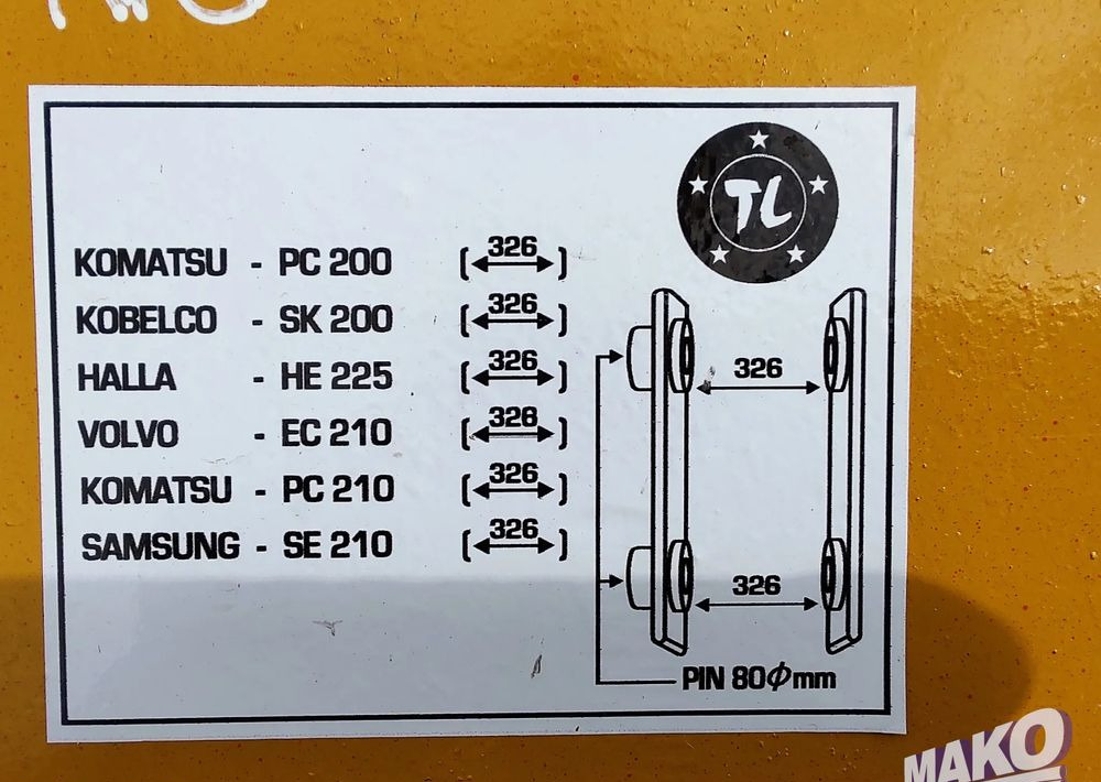 Nowy zrywak do koparki TL Miller fi 80 - Dodatak za Građevinska mašina: slika 5 Nowy zrywak do koparki TL Miller fi 80 - Dodatak za Građevinska mašina: slika 5