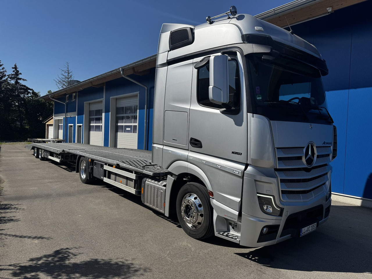 Mercedes-Benz Actros L 1851 FVG Autotransporter + Hänger - Kamion za prevoz automobila: slika 1 Mercedes-Benz Actros L 1851 FVG Autotransporter + Hänger - Kamion za prevoz automobila: slika 1