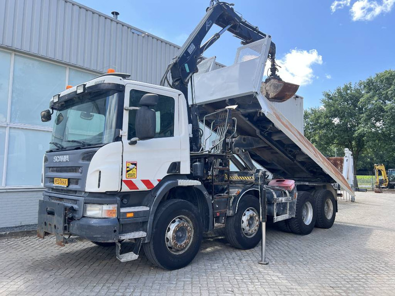 Scania P 400 8X4 KIPPER 2010 + HIAB Crane EURO 5 - Istovarivač, Kamion sa dizalicom: slika 1 Scania P 400 8X4 KIPPER 2010 + HIAB Crane EURO 5 - Istovarivač, Kamion sa dizalicom: slika 1