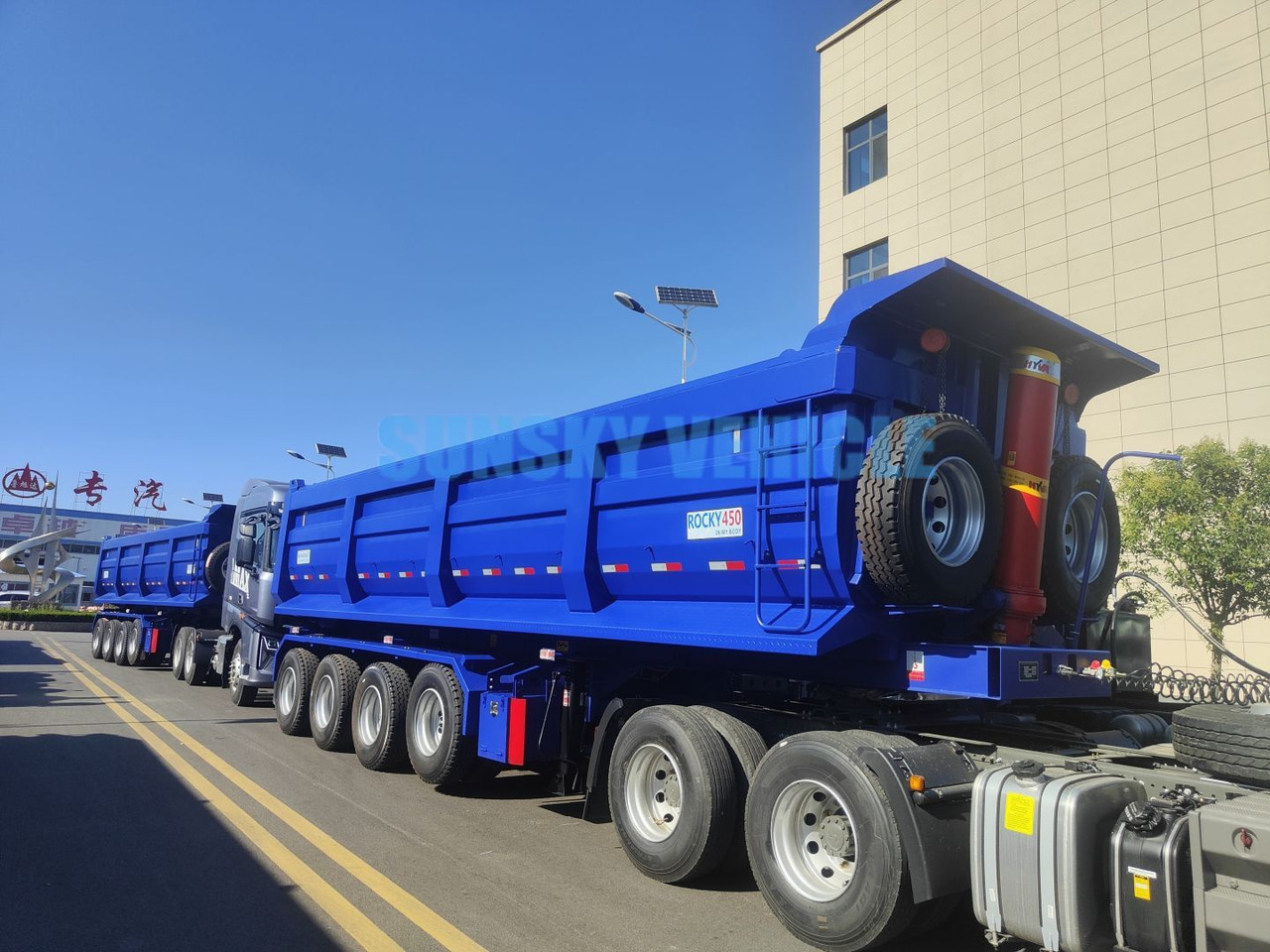 SUNSKY 3/4-Axle Dump Trailer - Poluprikolica istovarivača: slika 1 SUNSKY 3/4-Axle Dump Trailer - Poluprikolica istovarivača: slika 1