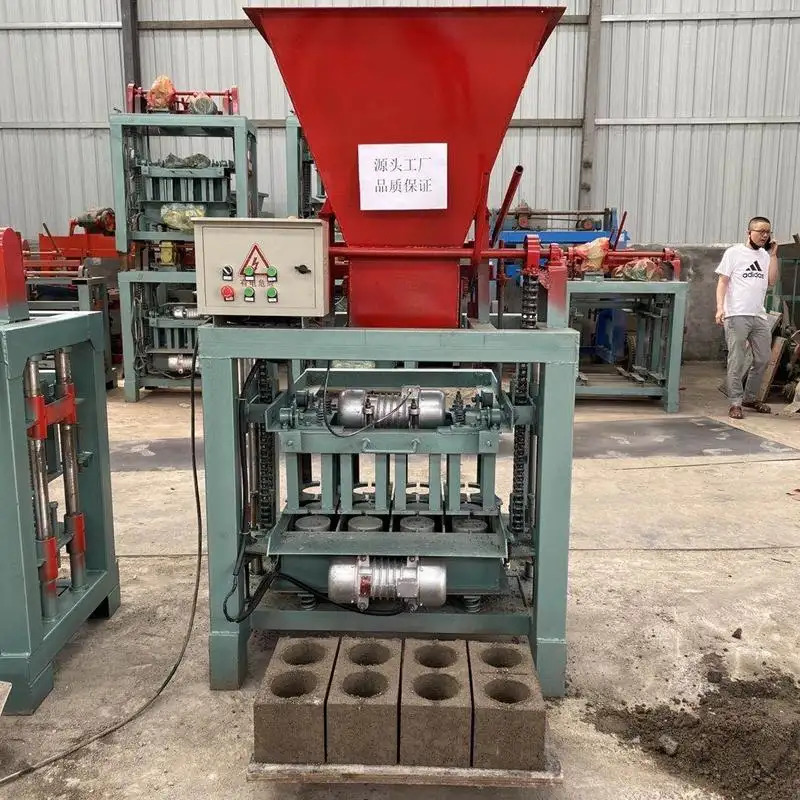 Vibro presa za betonske blokove XCMG official XZ35B semi automatic hollow concrete brick machine make price: slika 7