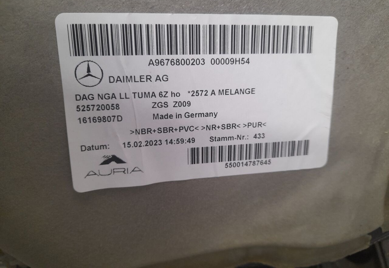 WYKŁADZINA KABINY Mercedes-Benz ATEGO A9676800203 - Kabina i enterijer za Kamion: slika 2 WYKŁADZINA KABINY Mercedes-Benz ATEGO A9676800203 - Kabina i enterijer za Kamion: slika 2