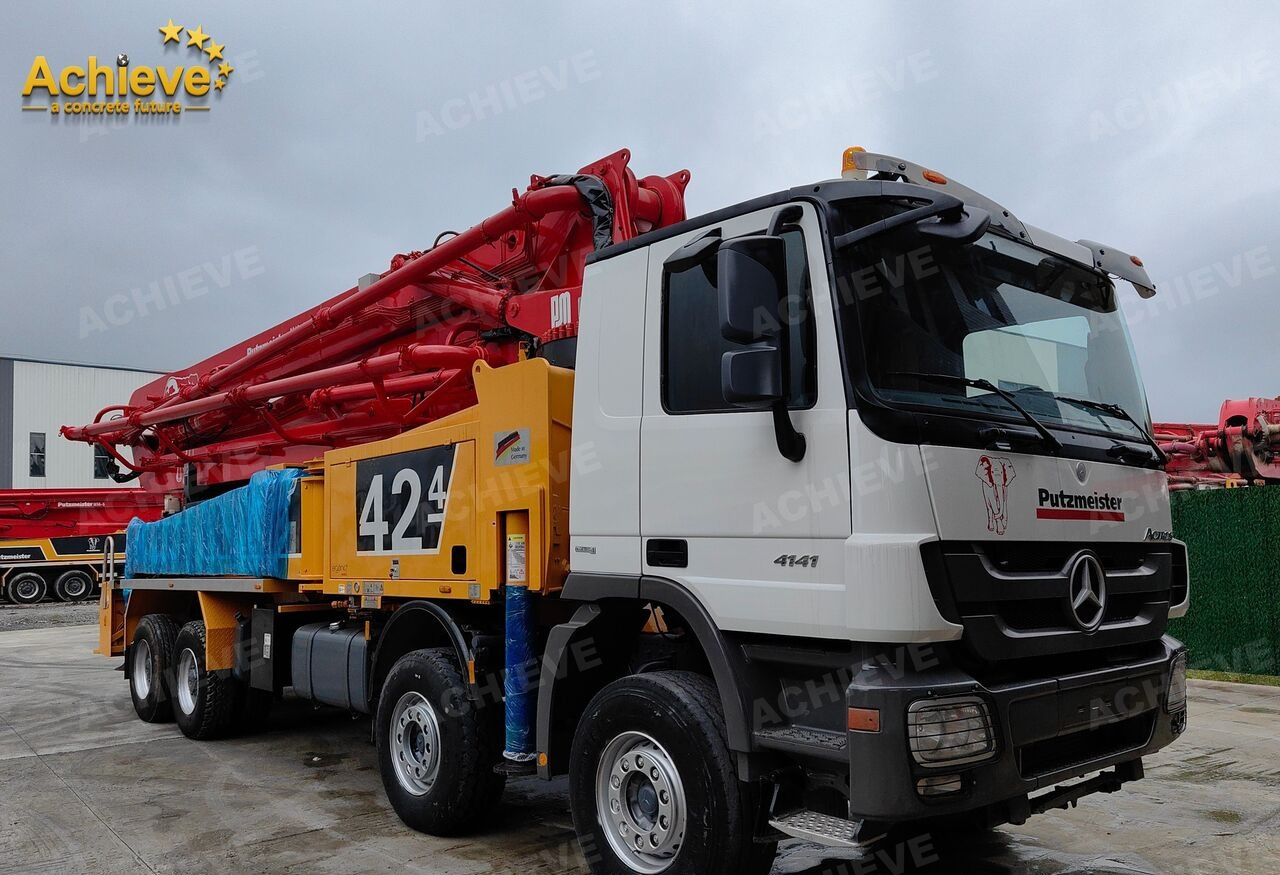 PUTZMEISTER Mercedes-Benz Actros 4141 concrete pumpM42-4R 170 m³【ACHIEVE】TOP CONDITION!!! - Auto pumpa za beton: slika 4 PUTZMEISTER Mercedes-Benz Actros 4141 concrete pumpM42-4R 170 m³【ACHIEVE】TOP CONDITION!!! - Auto pumpa za beton: slika 4